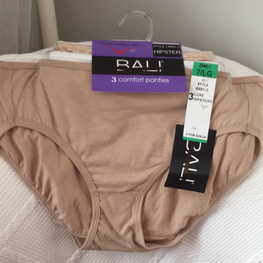 3 Bali CustomFlex Fit women’s underwear Size 7